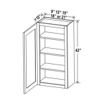 42"H Single Door Wall Cabinets Treasure Chest - Image 2