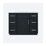 43″ Navy Blue Vanity with Top