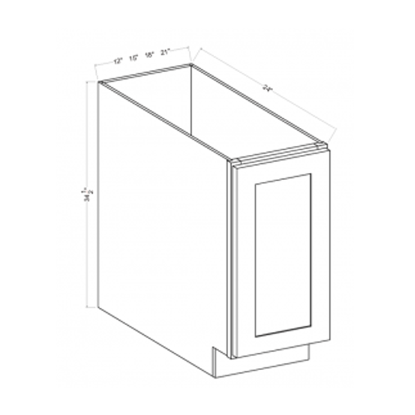 * Full Height Single Door Base Cabinet