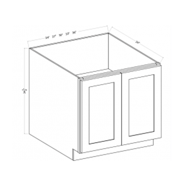 * Full Height Double Door Base Cabinet Treasure Chest