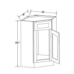 * Corner Sink Base Cabinet