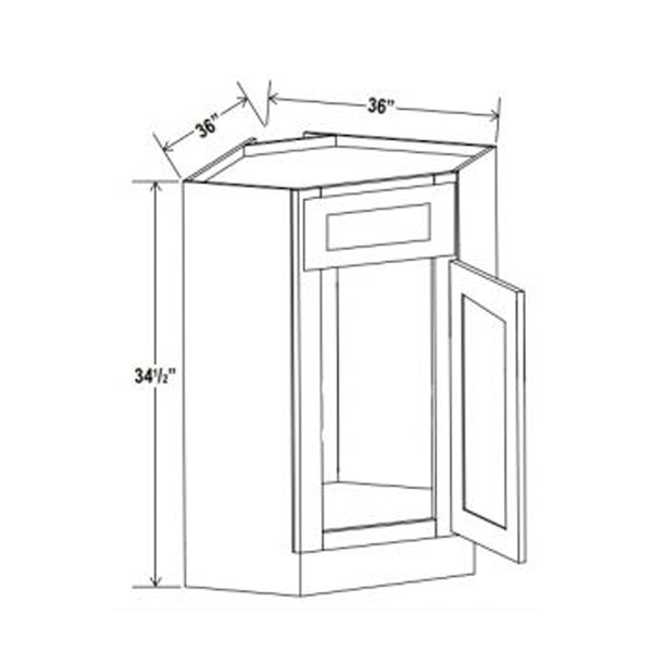 * Corner Sink Base Cabinet