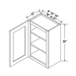 30"H Single Door Wall Cabinets Treasure Chest - Image 2