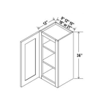 36"H Single Doors Wall Cabinets Treasure Chest - Image 2