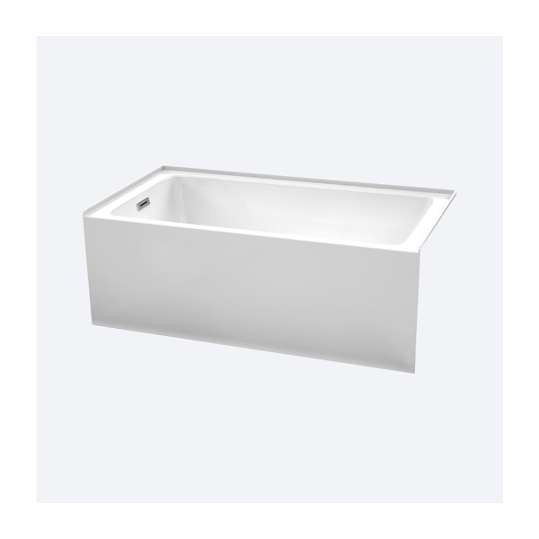 Nova 60" x 32" Bathtub, Left and Right Side Drain (60"Lx32"Wx22"H)
