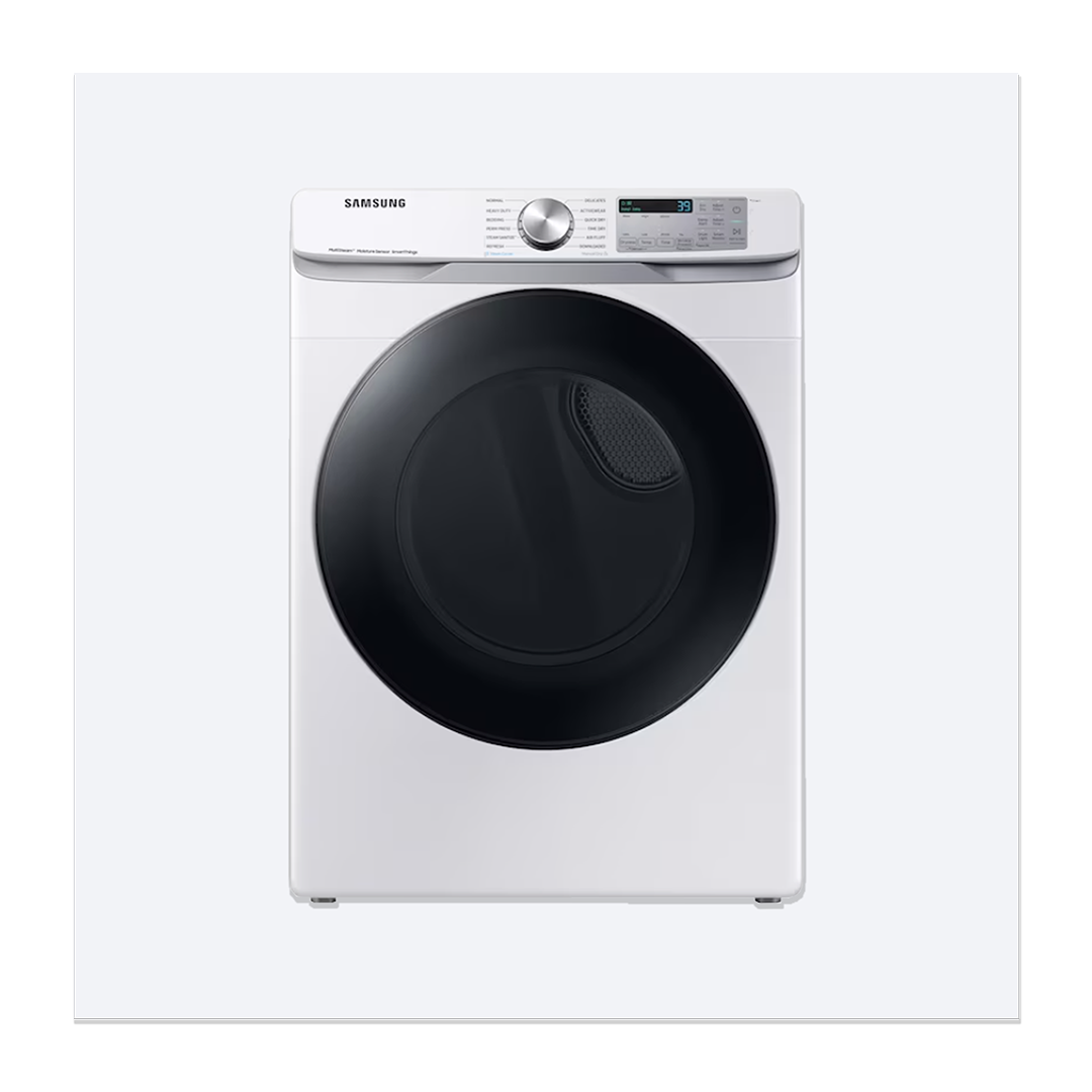 DVG45B6300W ed1 Samsung 7.5-cu ft Stackable Vented Gas Dryer with Steam Cycle ( White ) Model #DVG45B6300W - Image 1