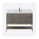 Wildy 48" Classical Grey Single Bathroom Vanity