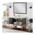 Wildy 48" Classical Grey Single Bathroom Vanity - Image 2