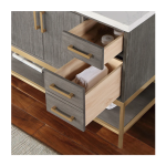 Wildy 48" Classical Grey Single Bathroom Vanity - Image 3