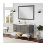 Wildy 48" Classical Grey Single Bathroom Vanity - Image 6