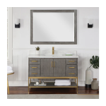 Wildy 48" Classical Grey Single Bathroom Vanity - Image 5