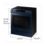 Samsung BESPOKE 30 Inch Slide-In Electric Smart Range with 5 Elements, 6.3 cu. ft. Convection+ Oven Model #NE63A8711QN/AA - Image 4
