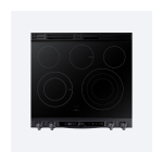 Samsung 30-in Glass Top 5 burners 6.3-cu ft Air Fry Convection Oven Slide-In Electric Range Fingerprint Resistant Black Stainless Steel Model #NE63T8711SG/AA - Image 3