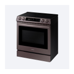 Samsung Bespoke 30-in Glass Top 5 Elements 6.3-cu ft Self-Cleaning Air Fry Convection Oven Slide-in Smart Electric Range Model #NE63T8711ST/AA