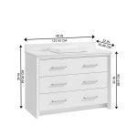 Greentouch Home Knowell 48-in White Oak Semi-recessed Single Sink Bathroom Vanity with Pure White Engineered Stone Top - Image 3