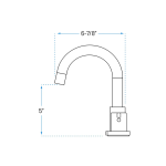 Matte Black Dual Handle Widespread Faucet - Curved Spout – Model A-7012-BL - Image 2