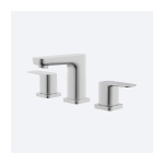 Brushed Nickel Widespread Two Handle Bathroom Sink Faucet with Pop-up Drain, A-7014-BN