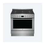 Electrolux 36 Inch Wide 4.4 Cu. Ft. Free Standing Gas Range with Temperature Probe Model #ECFG3668AS