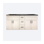 60" WS Vanity 2-Sinks 3-Drawers