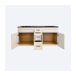 60" WS Vanity 2-Sinks 3-Drawers - Image 2