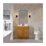 Hampton 30 in. Bathroom Vanity Cabinet without Top in Oak - Image 4