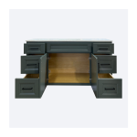 60" Ashton Green Vanity 1-Sink 6-Drawers - Image 2