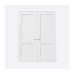 2-Panel Shaker Double 72" x 96" Solid Interior Doors