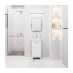 Mia 18 In. Single Integrated Rectangular Ceramic Sink Pre-Assembled Transitional Style Bathroom Vanity - Image 3