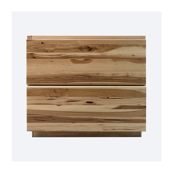 * 2 Drawer Base Hickory Shake