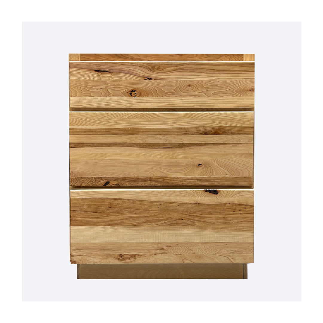 3DB21 * Three Drawer Base Cabinets Hickory Shaker - Image 1