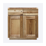* 2 Door 2 Drawers Base Cabinets Hickory Shaker