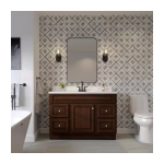 Hampton 48 in. W x 21 in. D x 33.5 in. H Bath Vanity Cabinet without Top in Cognac - Image 4