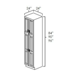 * 24” Wide Utility Cabinets-4 Doors Hickory Shaker - Image 2